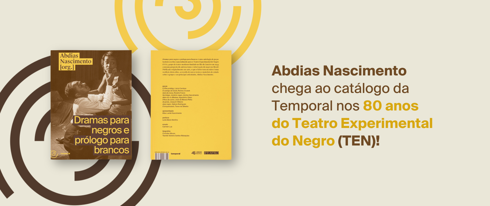 Teatro Experimental do Negro (TEN) chega ao catálogo da Temporal!